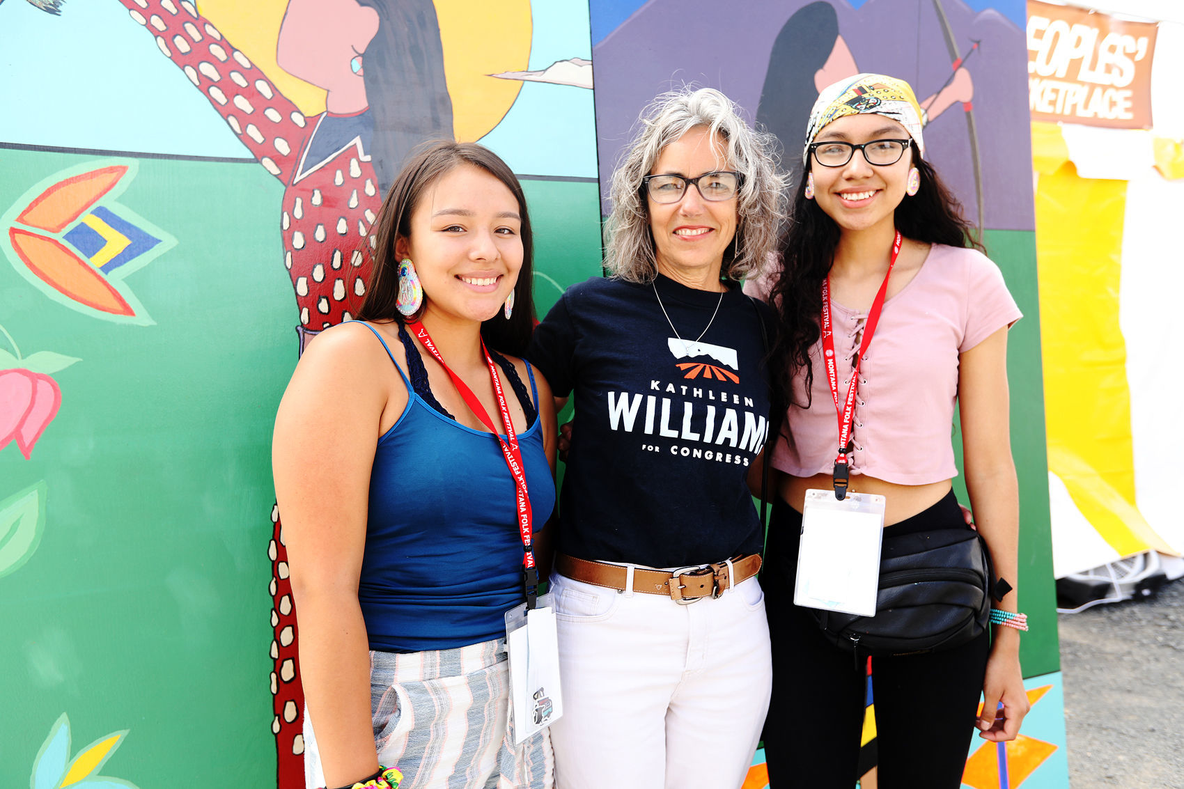 Kathleen Willams makes an appearance at the Montana Folk Festival